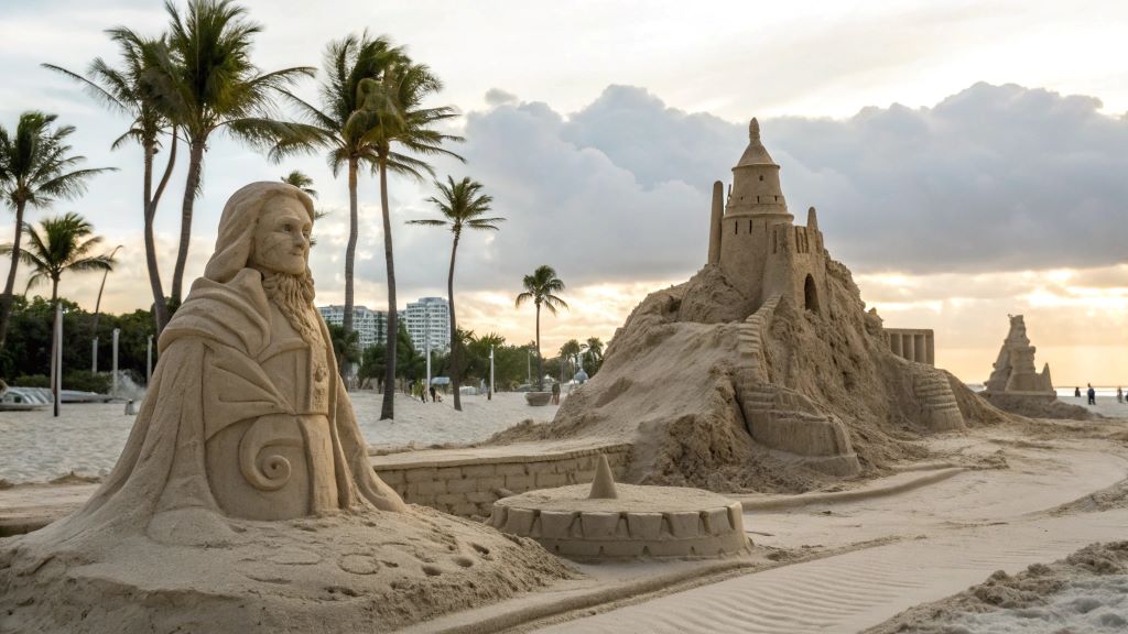 Miami's disappearing sand sculptures preview youtube